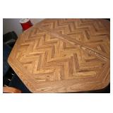 Table with 4 rolling chairs 42in w ...