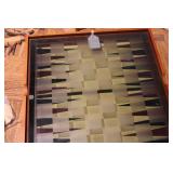 Moose decor, glass chess board and ...