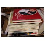 Box of magazines and small bag of v...