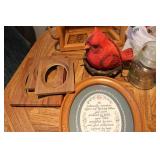 Decor robins, picture frames and mo...