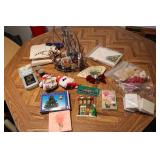 small box of miscellaneous decor...