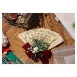 small box of miscellaneous decor...