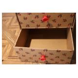 4 drawer cardboard storage box 25" ...
