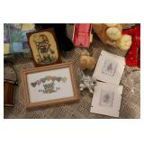 stuffed animals wall hangings decor...