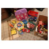 Box of vintage kids toys...