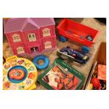 Box of vintage kids toys...