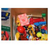 Box of vintage kids toys...