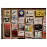 vintage match book collection frame...
