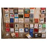 vintage match book collection frame...