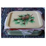 Tin serving trays...