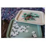 Tin serving trays...