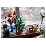 Huge artificial flower lot with vas...