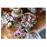 Huge artificial flower lot with vas...