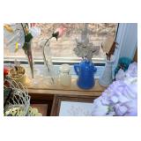 Huge artificial flower lot with vas...
