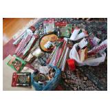 Christmas crafting supplies ribbon,...