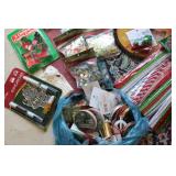 Christmas crafting supplies ribbon,...