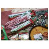 Christmas crafting supplies ribbon,...