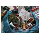 Christmas crafting supplies ribbon,...