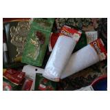 Christmas crafting supplies ribbon,...