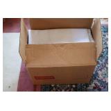 box of fabric and mixed material...