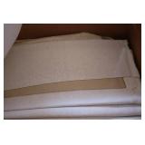 box of fabric and mixed material...