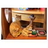 decorative shelf with all contents...