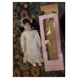 Porcelain dolls doll in original bo...