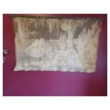 Antique Tapestry Wall Hanging ~ 44 x 28