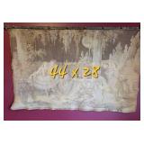 Antique Tapestry Wall Hanging ~ 44 x 28