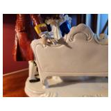 Dresden Lace Large Figurine ~ Couple with Dog