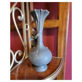 Art Nouveau Spelter Angel with Dragonfly Vase ~ A. Brossy