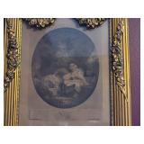 Antique Ornate Gold Gilt Trumeau Mirror ~ La Bonne Mere