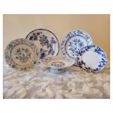 Blue and White Porcelain Plate Collection