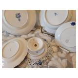 Blue and White Porcelain Plate Collection