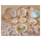 Delicate Hand Painted Porcelain Plate Collection