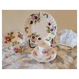 English Shelley Demitasse Cup and Saucer Collection