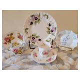 English Shelley Demitasse Cup and Saucer Collection