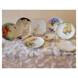 Hand Painted Porcelain Plate Collection ~ 9