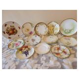 Hand Painted Porcelain Plate Collection ~ 12