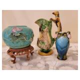 Majolica Collection ~ Bulb Vase * Pitcher * Vase