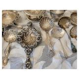 Antique Sterling Silver Tea Strainers Seives ~ 253 grams w/handles