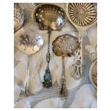 Antique Sterling Silver Tea Strainers Seives ~ 253 grams w/handles