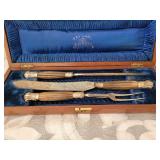 Antique Sheffield English Carving Set