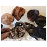 Vintage Mink Fur Scarves and Hats plus Muff