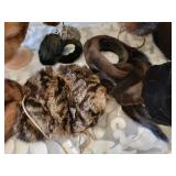 Vintage Mink Fur Scarves and Hats plus Muff