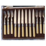 Antique English Boxed Fish Service