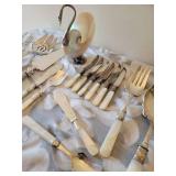 Mother of Pearl Handle Serving Pieces