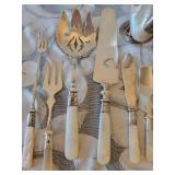 Mother of Pearl Handle Serving Pieces