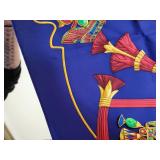 Hermes Silk Scarf ~ Egyptian Scarab Brid de Galla