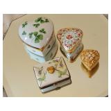 Love Heart Theme Trinket Box Collection ~ Limoges * Jay Strongwater * Halcyon